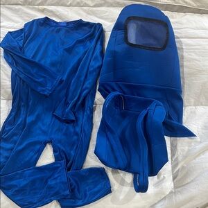 Amoung Us kids One Piece Costume Sz 5